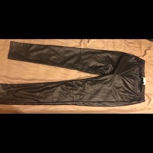 New w/o tags Michael Kors faux leather leggings